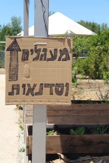 שלט מכוון לסדנאות