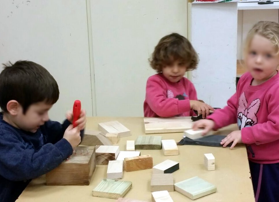 הרשת הירוקה: ילדים בפינת הנגרות